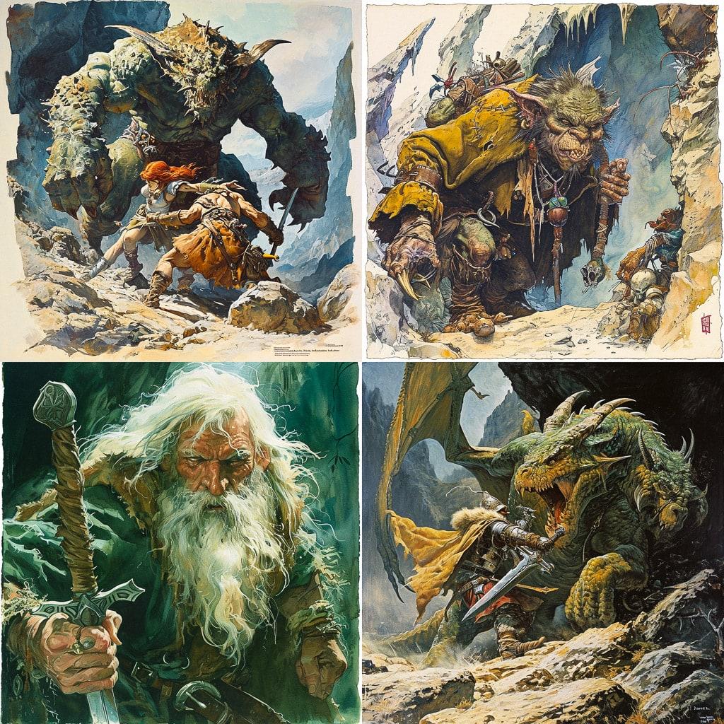 Mike Ploog style, Midjourney V6, render 1 of 4