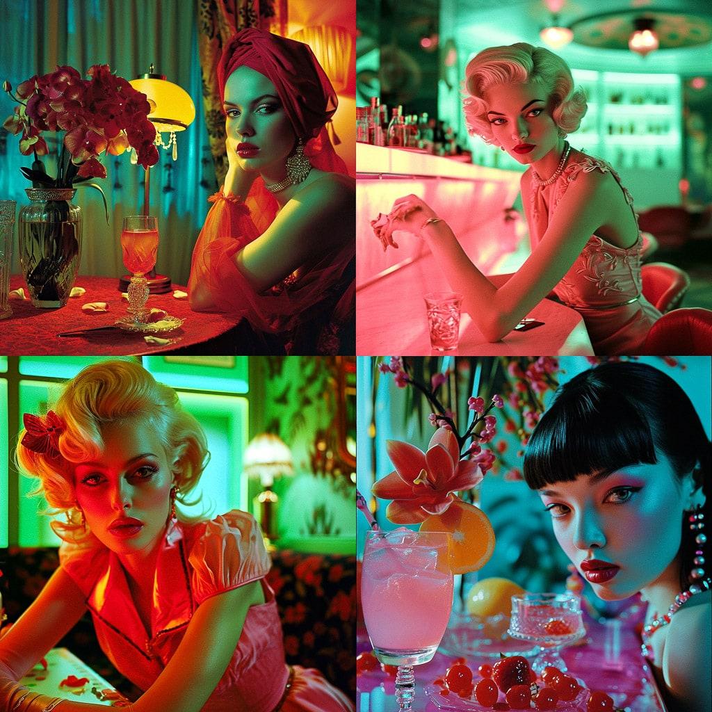 Miles Aldridge style, Midjourney V6, render 1 of 4