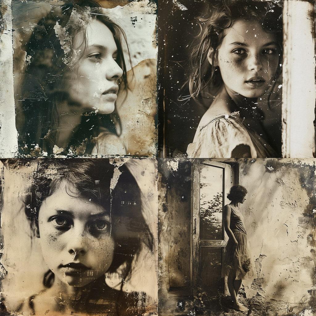 Miroslav Tichy style, Midjourney V6, render 1 of 4