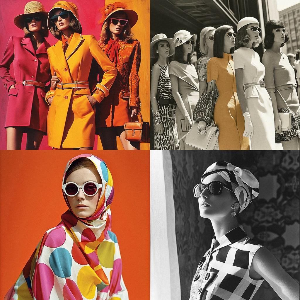 Mod fashion style, Midjourney V6, render 1 of 4