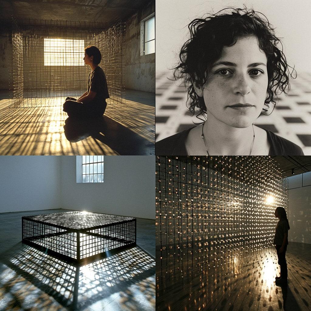 Mona Hatoum style, Midjourney V6, render 1 of 4