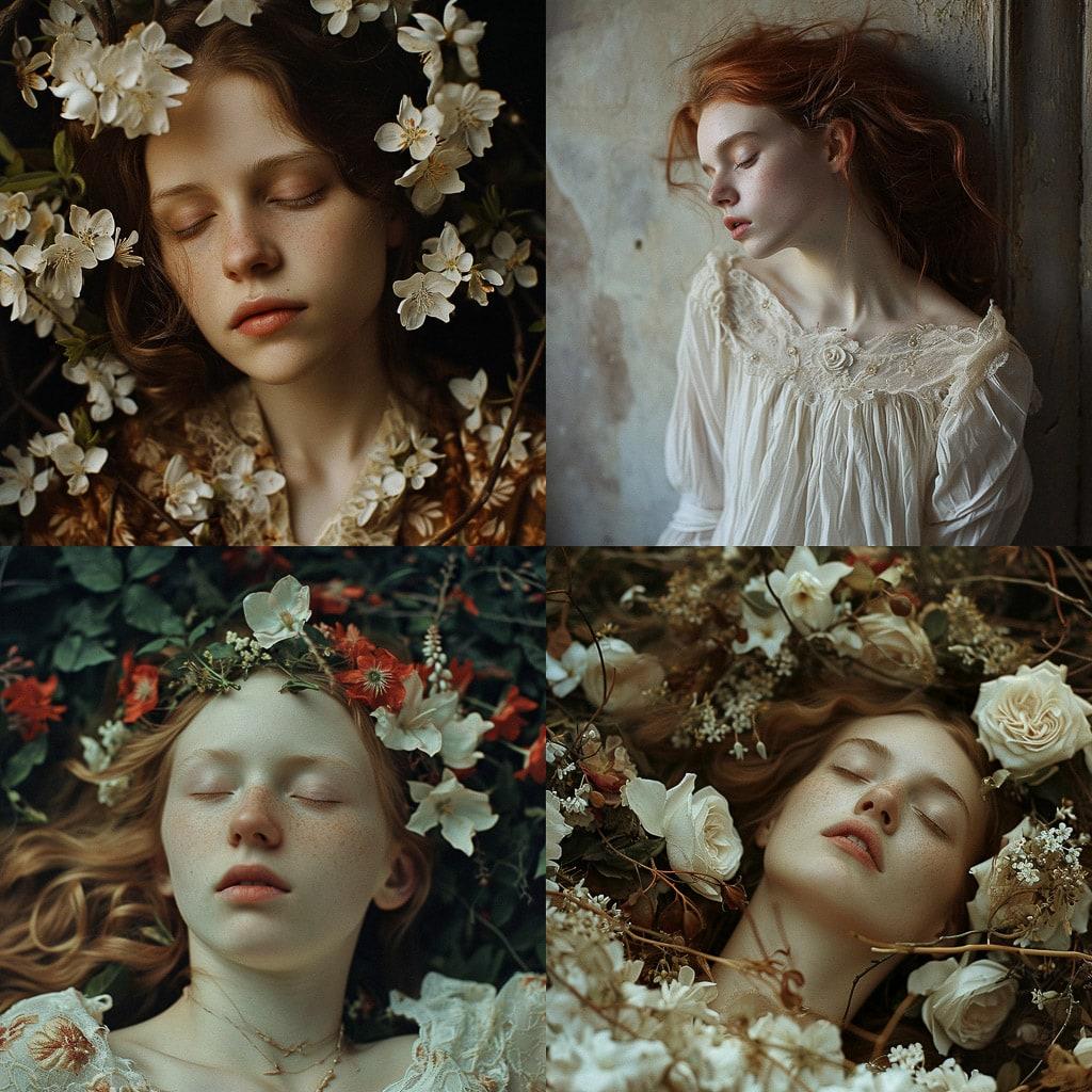 Monia Merlo style, Midjourney V6, render 1 of 4