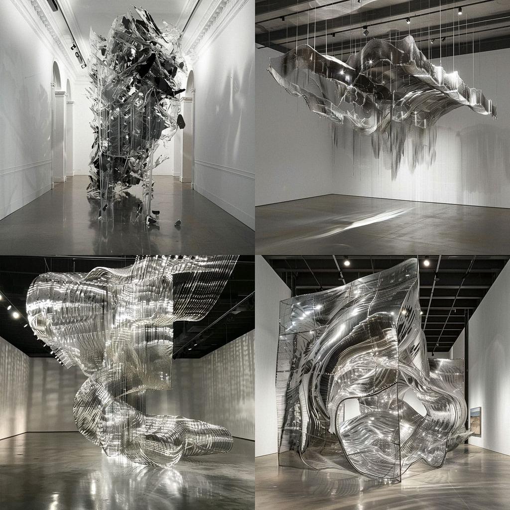 Monica Bonvicini style, Midjourney V6, render 1 of 4