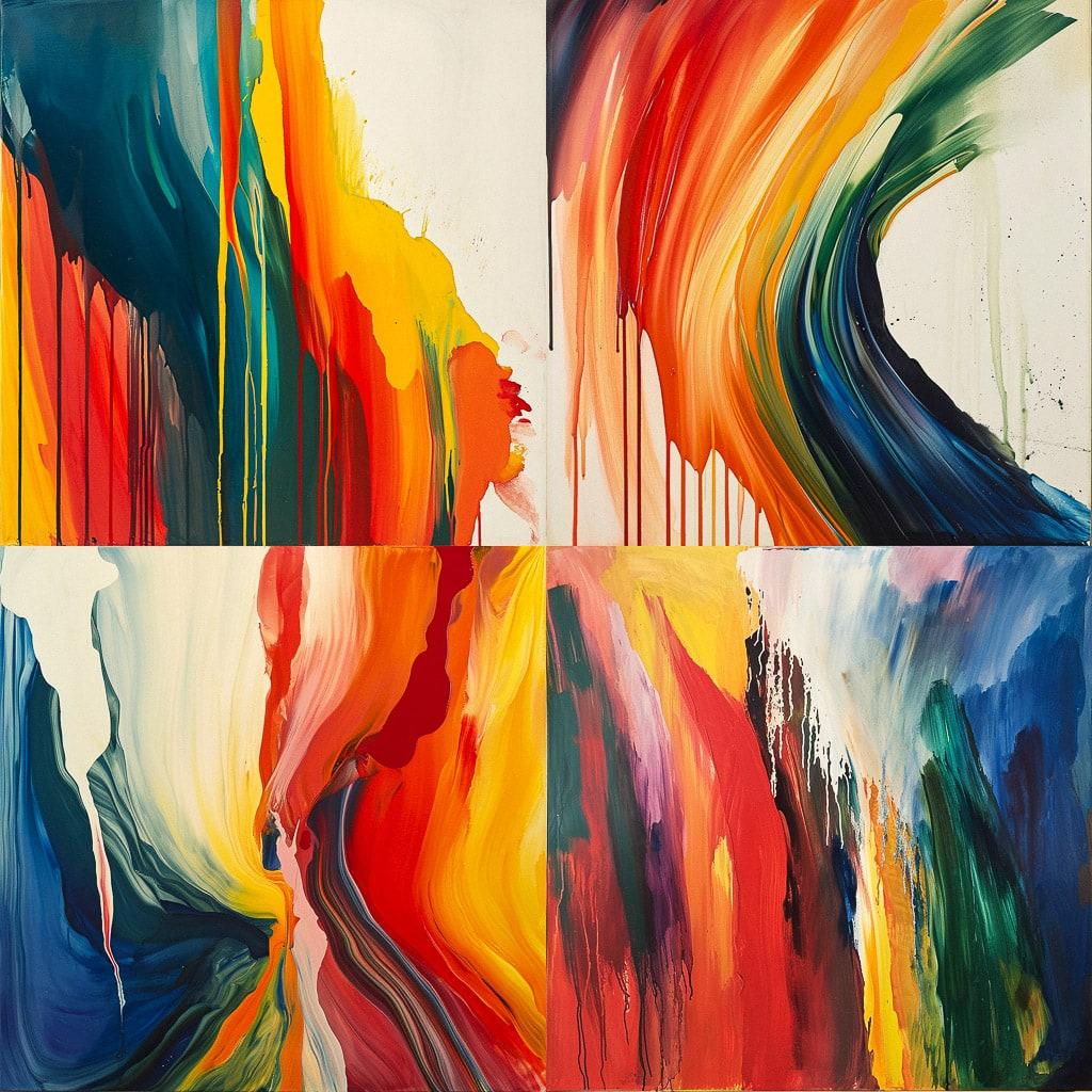 Morris Louis style, Midjourney V6, render 1 of 4