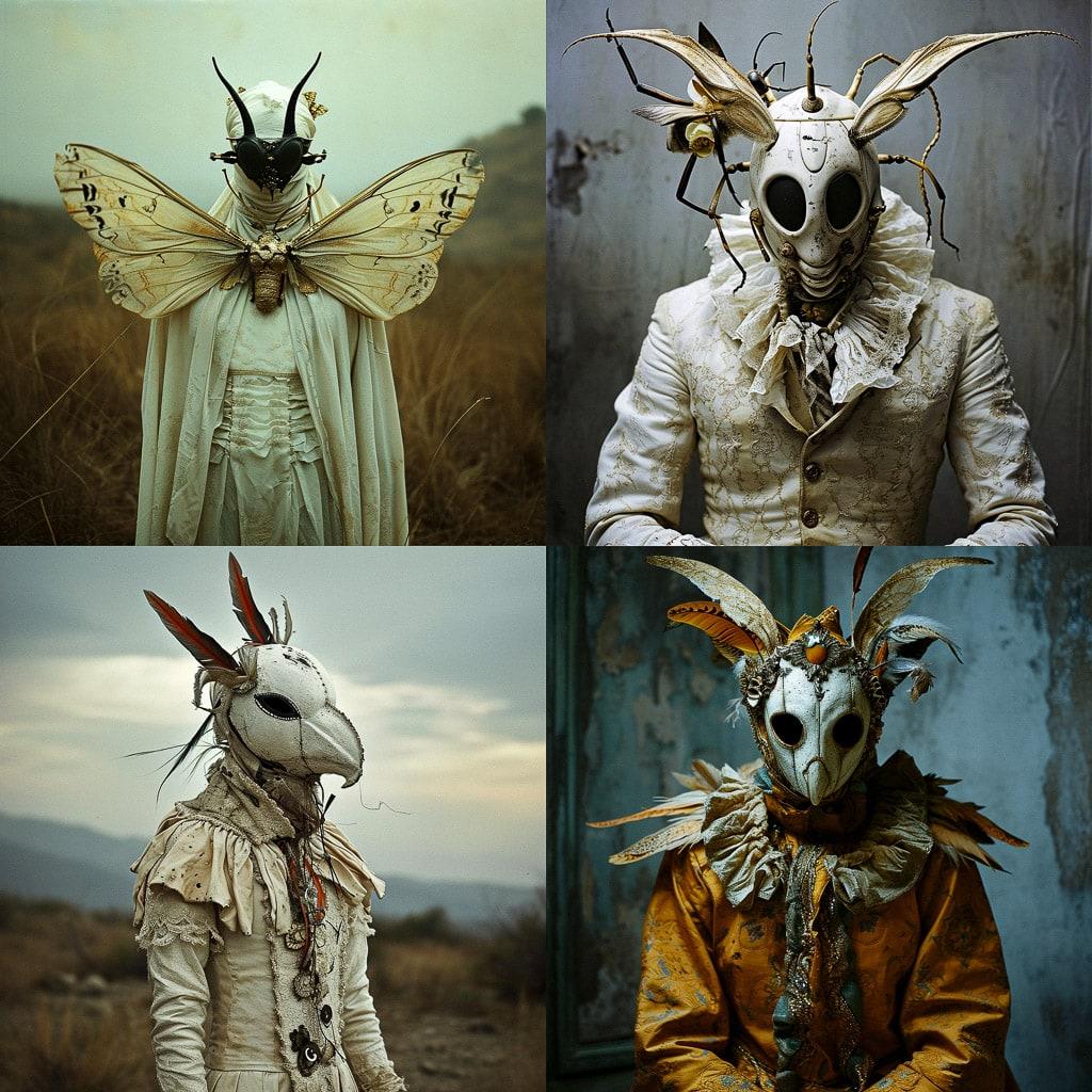 Mothmeister style, Midjourney V6, render 1 of 4