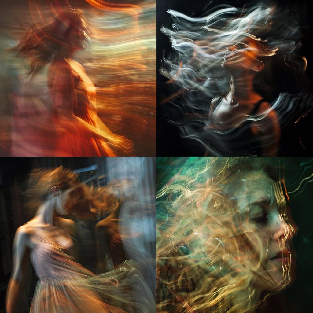 Motion blur style, Midjourney V6, render 1 of 4