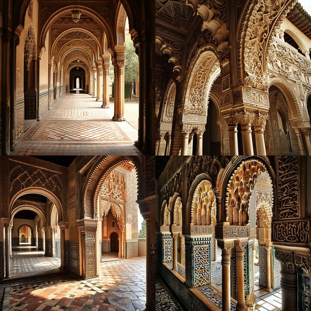 Mudejar architecture style, Midjourney V6, render 1 of 4
