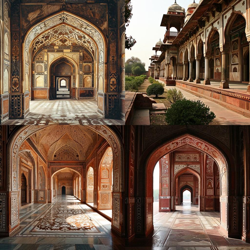Mughal architecture style, Midjourney V6, render 1 of 4