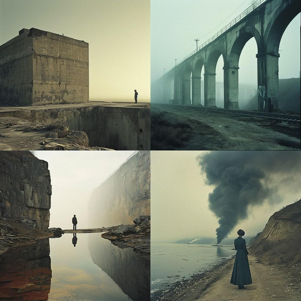 Nadav Kander style, Midjourney V6, render 1 of 4