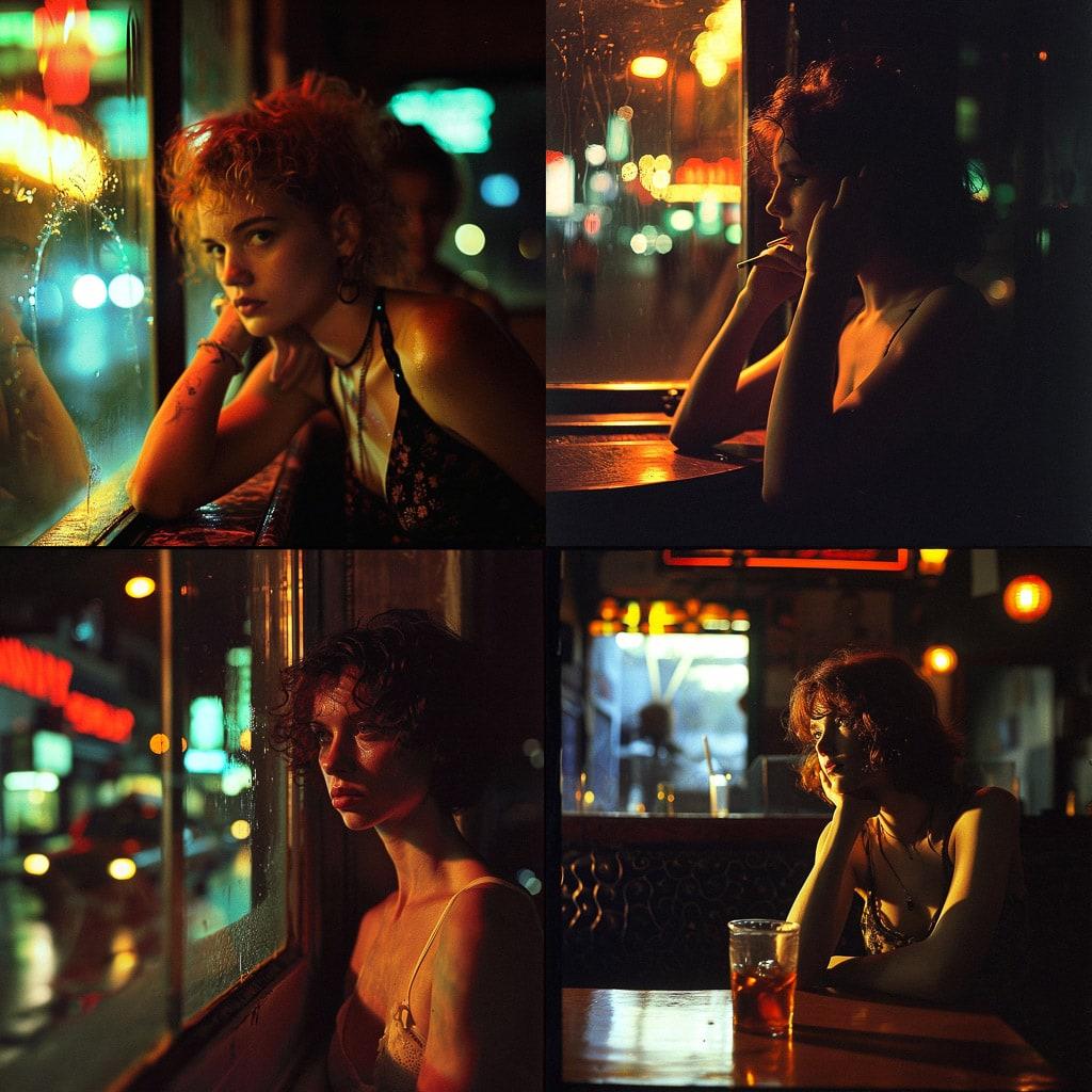 Nan Goldin style, Midjourney V6, render 1 of 4