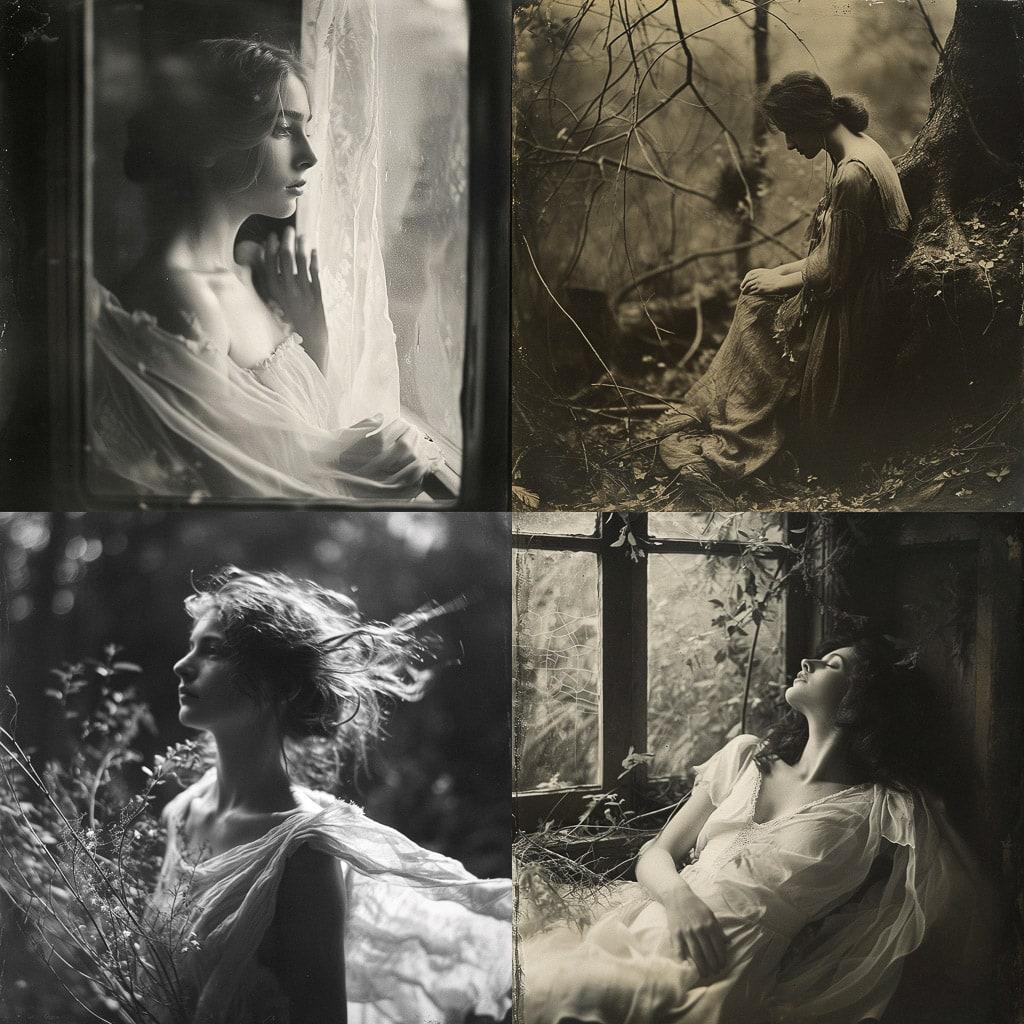 Nell Dorr style, Midjourney V6, render 1 of 4