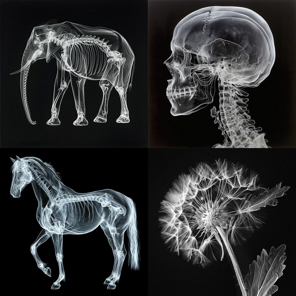 Nick Veasey style, Midjourney V6, render 1 of 4