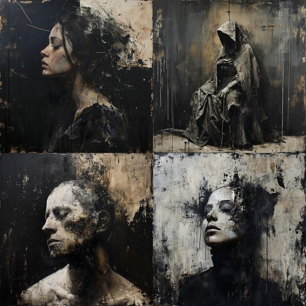 Nicola Samori style, Midjourney V6, render 1 of 4