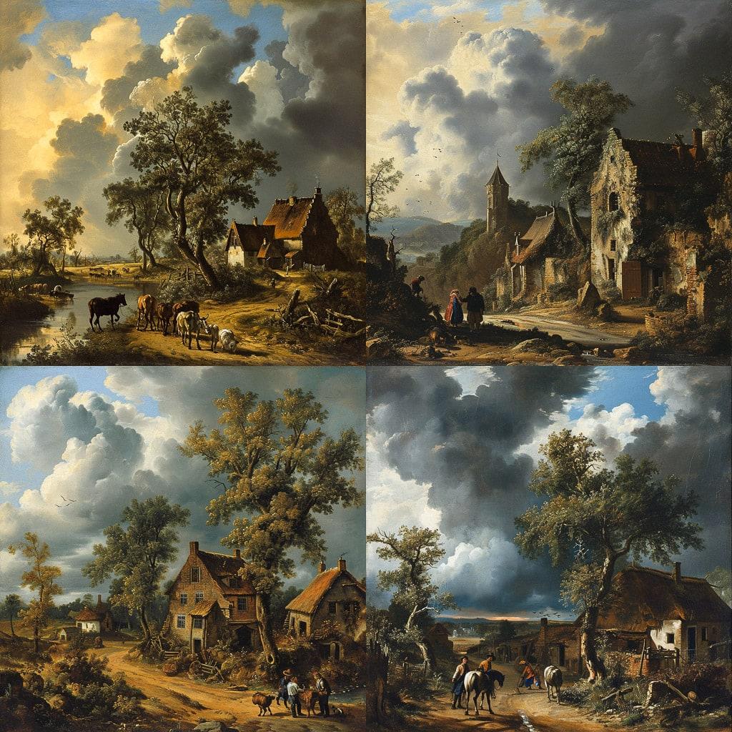 Nicolaes van Verendael style, Midjourney V6, render 1 of 4