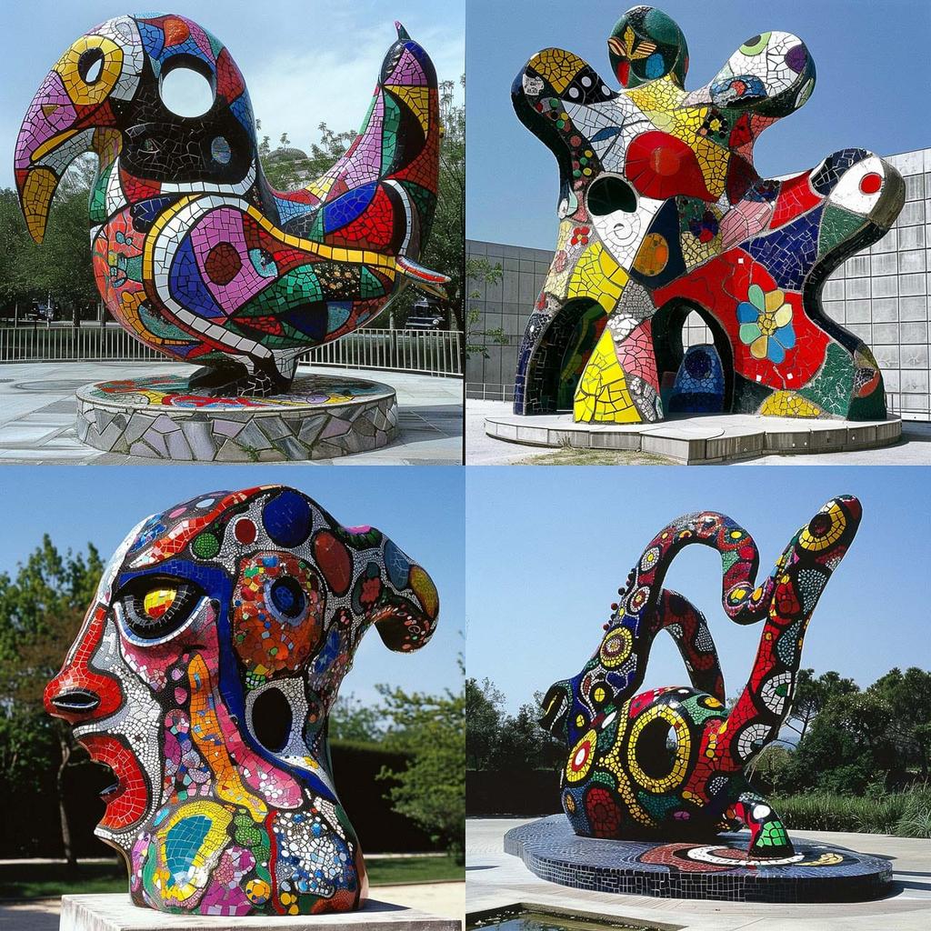 Niki de Saint Phalle style, Midjourney V6, render 1 of 4