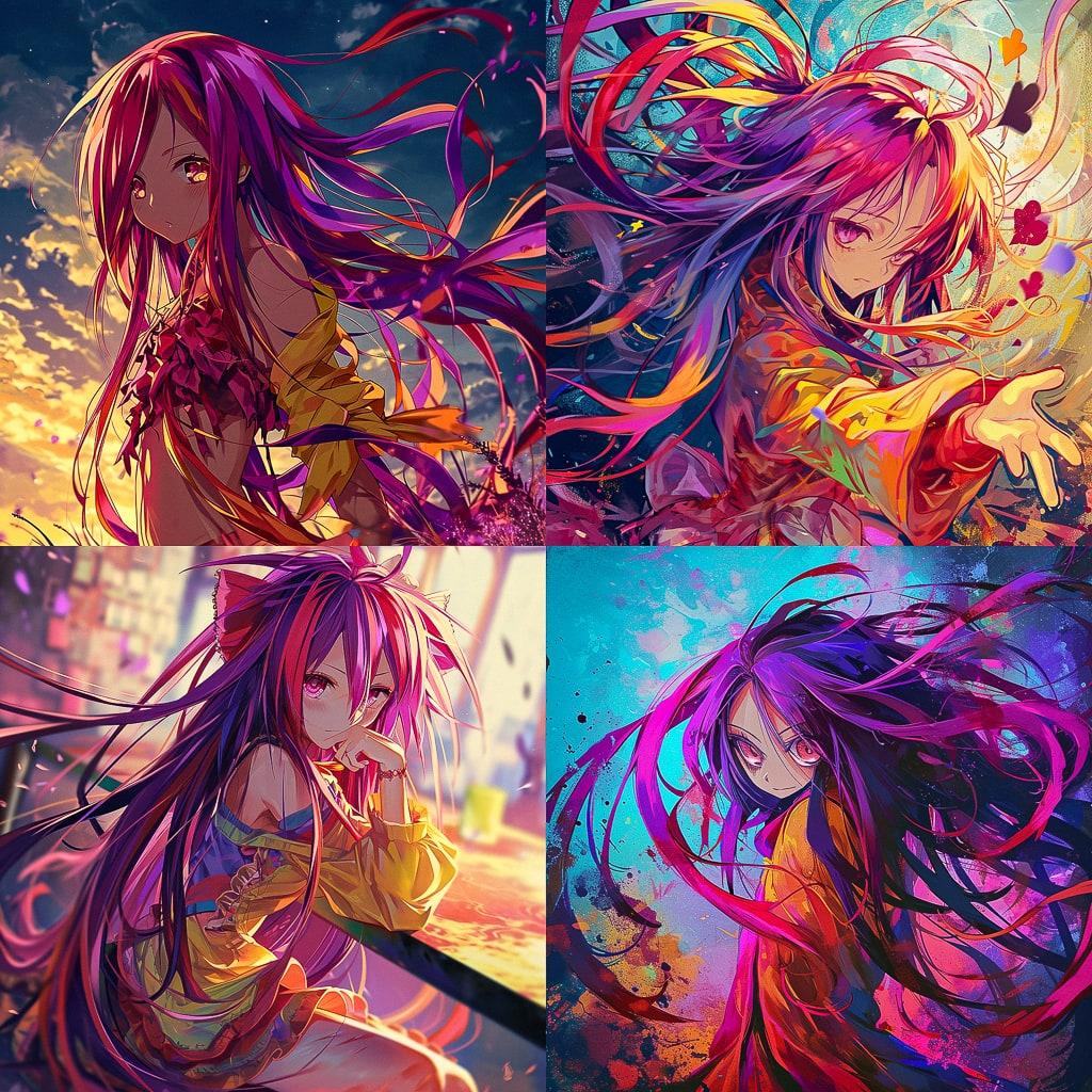No Game No Life style, Midjourney V6, render 1 of 4