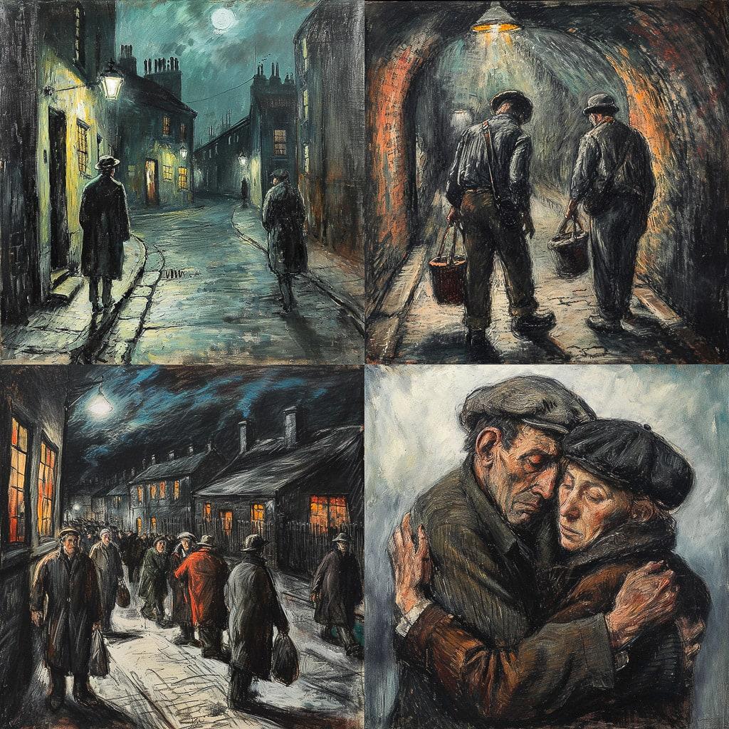 Norman Cornish style, Midjourney V6, render 1 of 4