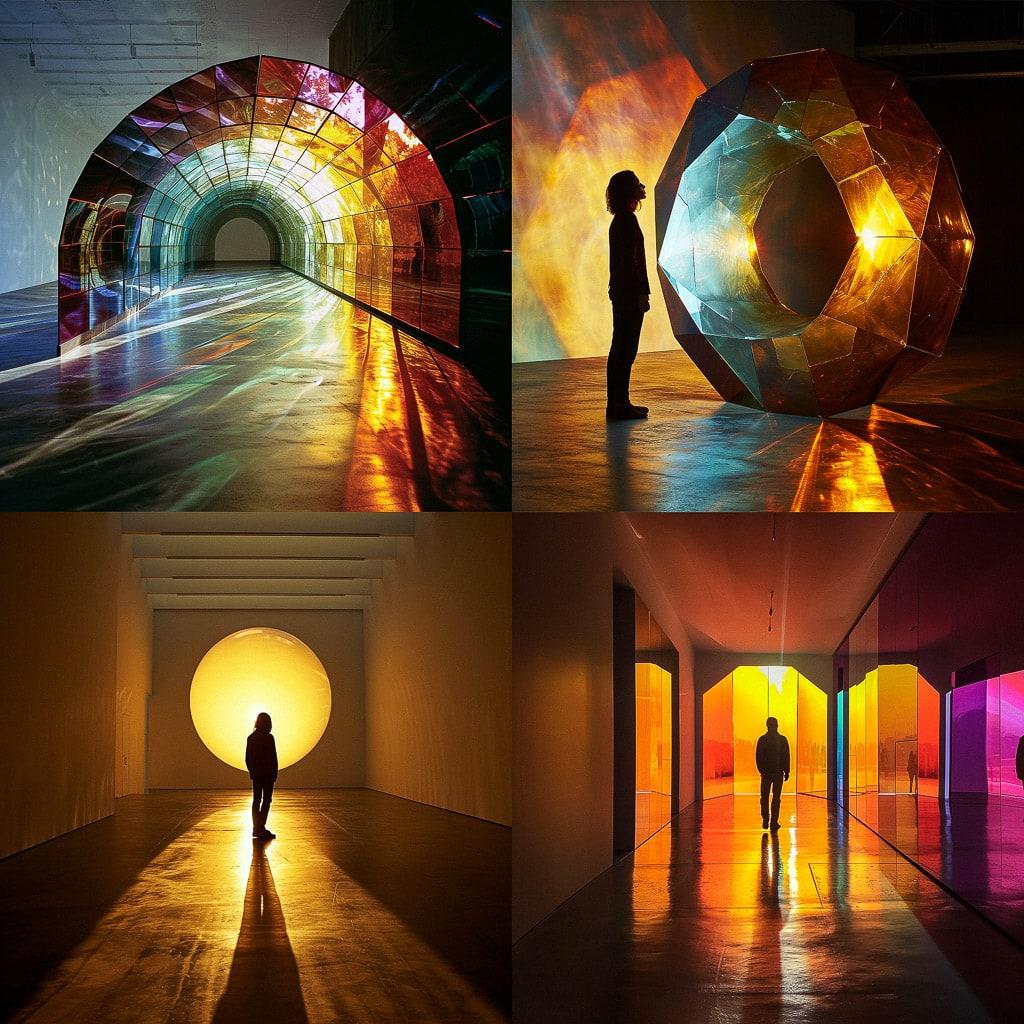 Olafur Eliasson style, Midjourney V6, render 1 of 4