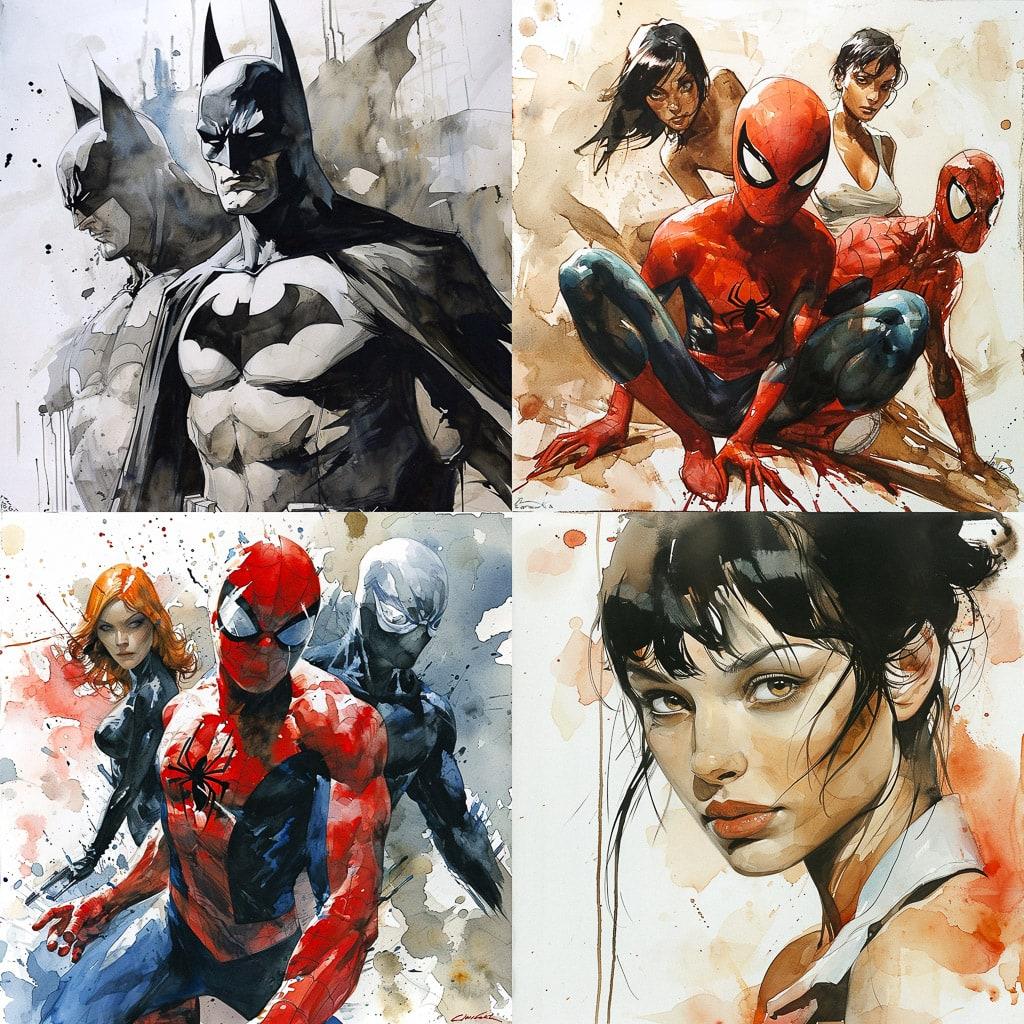 Olivier Coipel style, Midjourney V6, render 1 of 4