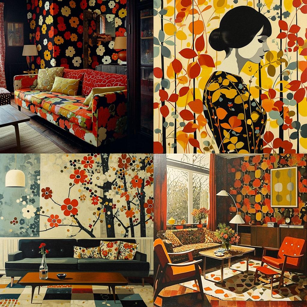 Orla Kiely style, Midjourney V6, render 1 of 4