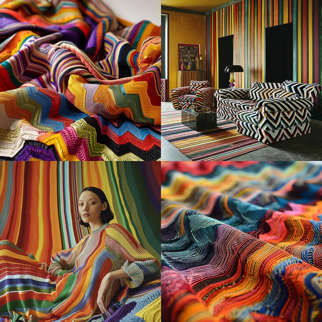 Ottavio Missoni style, Midjourney V6, render 1 of 4