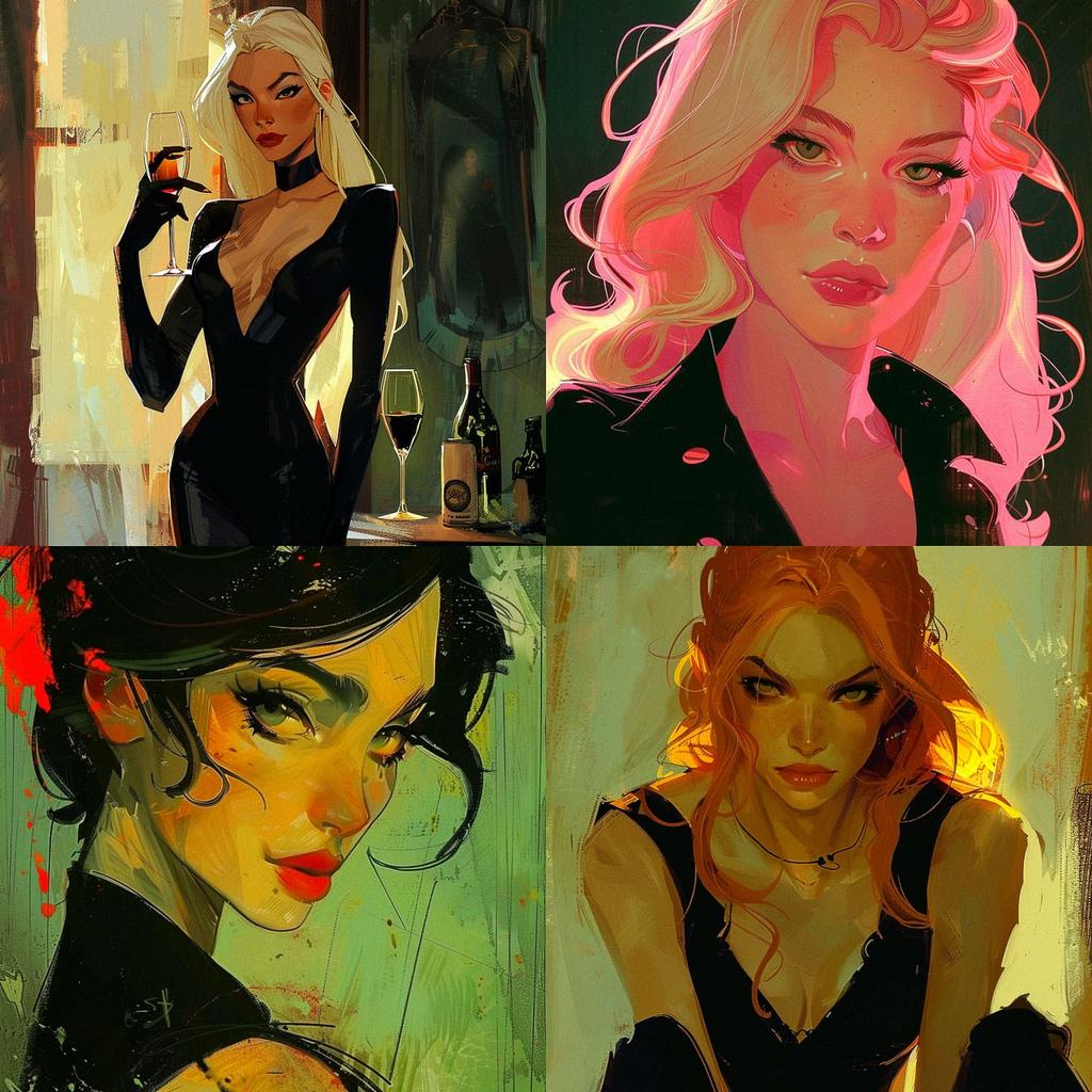 Otto Schmidt style, Midjourney V6, render 1 of 4