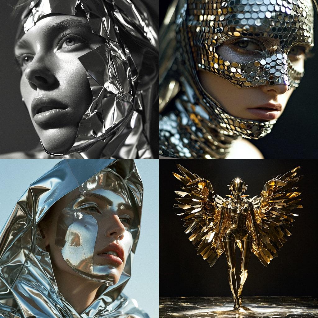 Paco Rabanne style, Midjourney V6, render 1 of 4