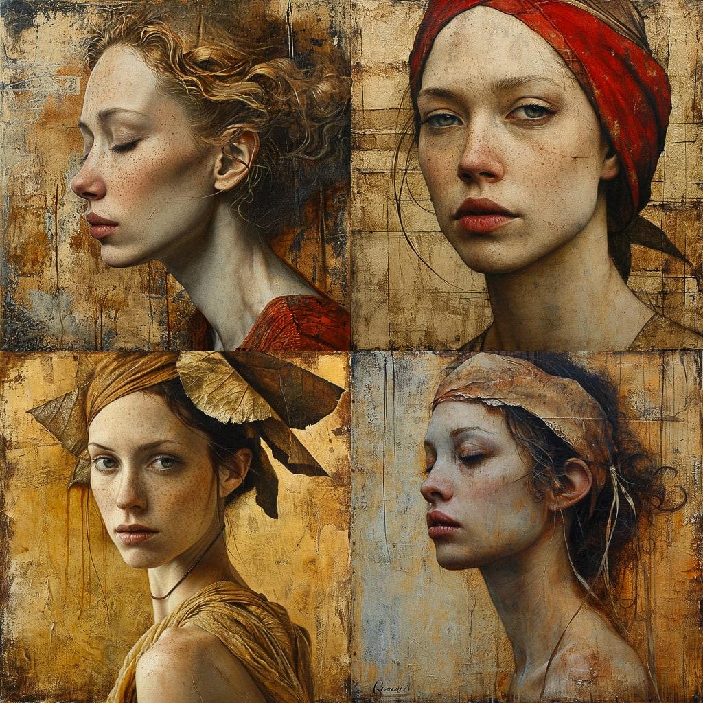Pam Hawkes style, Midjourney V6, render 1 of 4