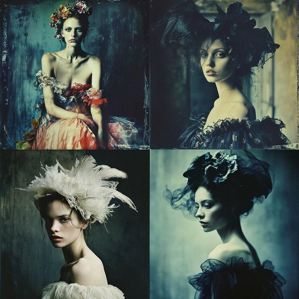 Paolo Roversi style, Midjourney V6, render 1 of 4