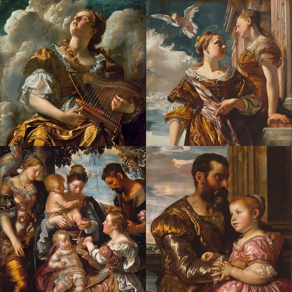 Paolo Veronese style, Midjourney V6, render 1 of 4