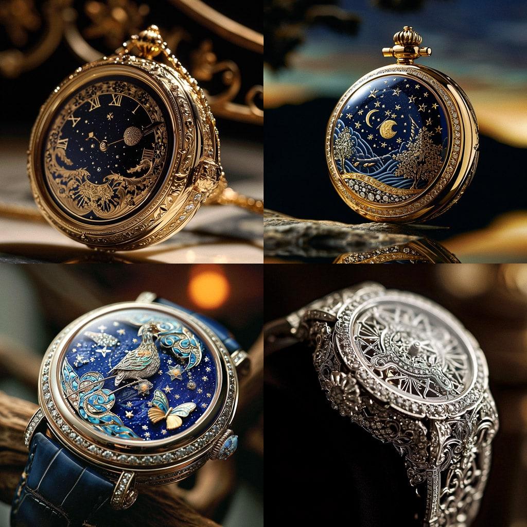 Patek Philippe style, Midjourney V6, render 1 of 4