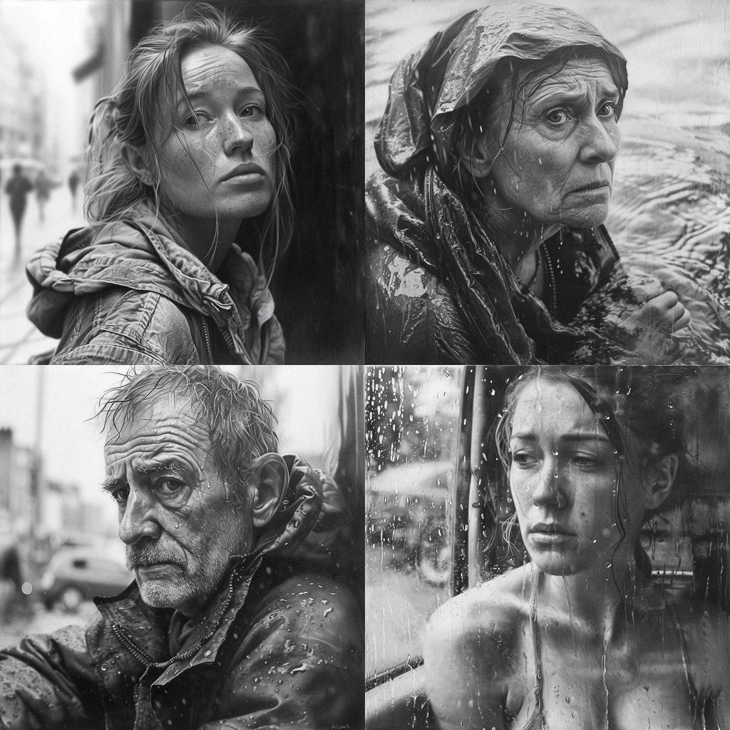 Paul Cadden style, Midjourney V6, render 1 of 4