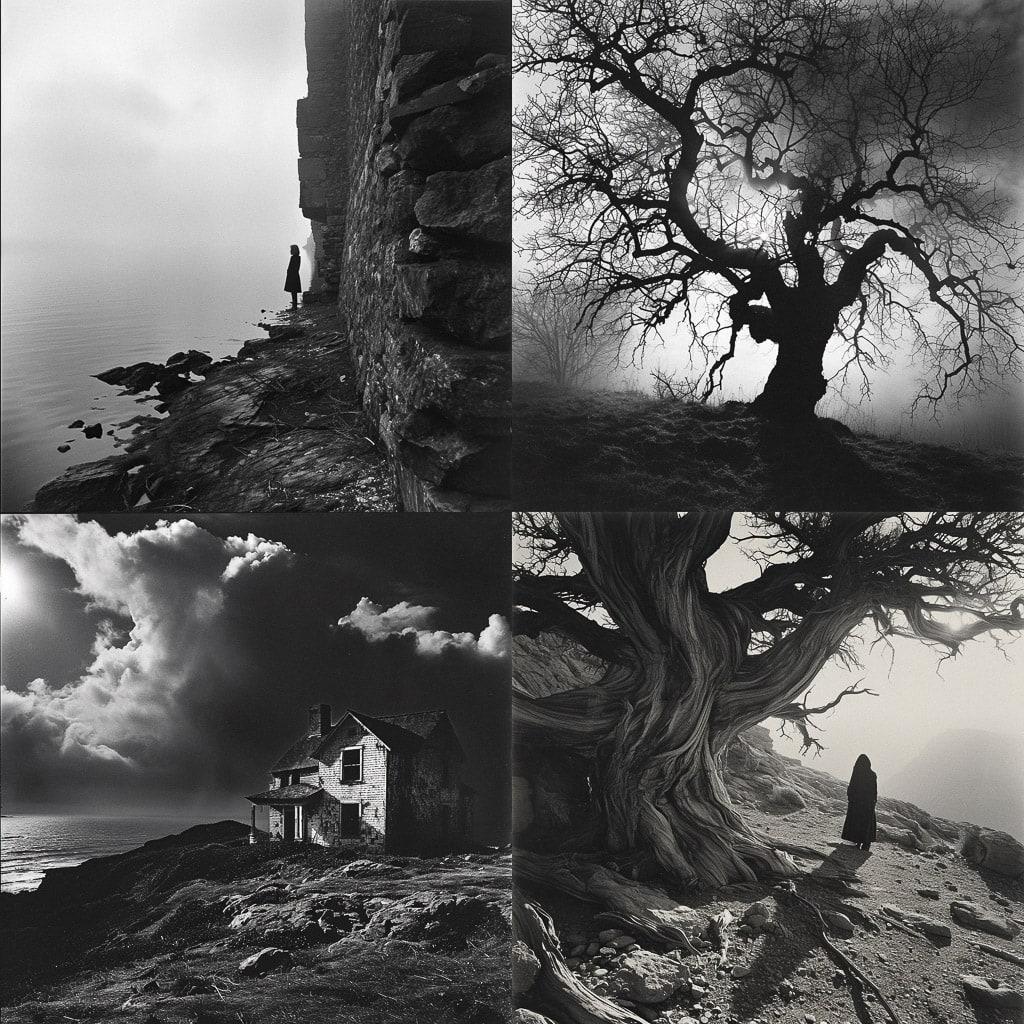 Paul Caponigro style, Midjourney V6, render 1 of 4
