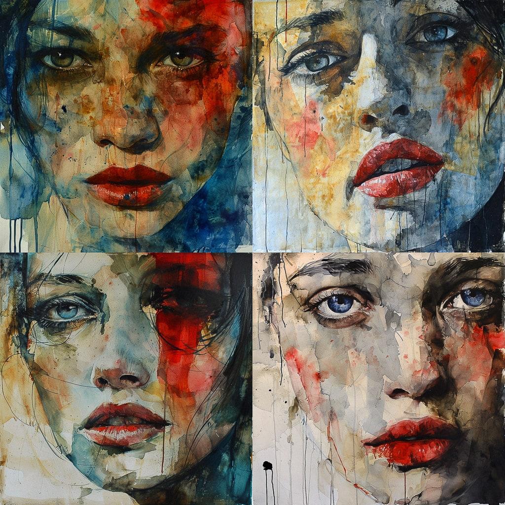 Paul Lovering style, Midjourney V6, render 1 of 4