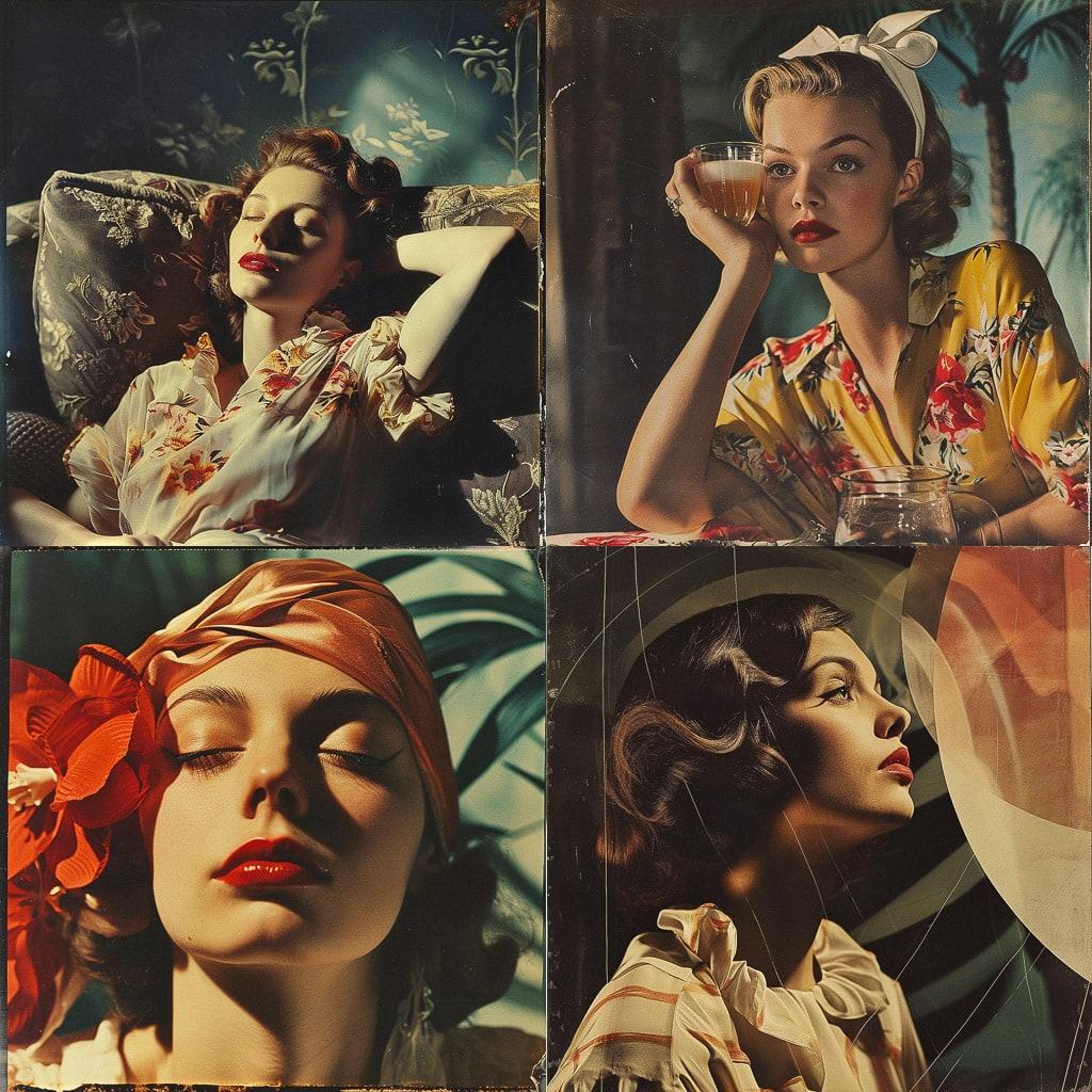 Paul Outerbridge style, Midjourney V6, render 1 of 4