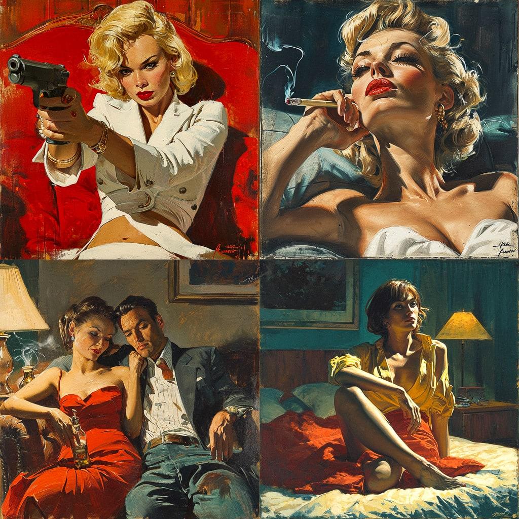 Paul Rader style, Midjourney V6, render 1 of 4
