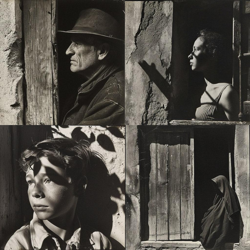 Paul Strand style, Midjourney V6, render 1 of 4