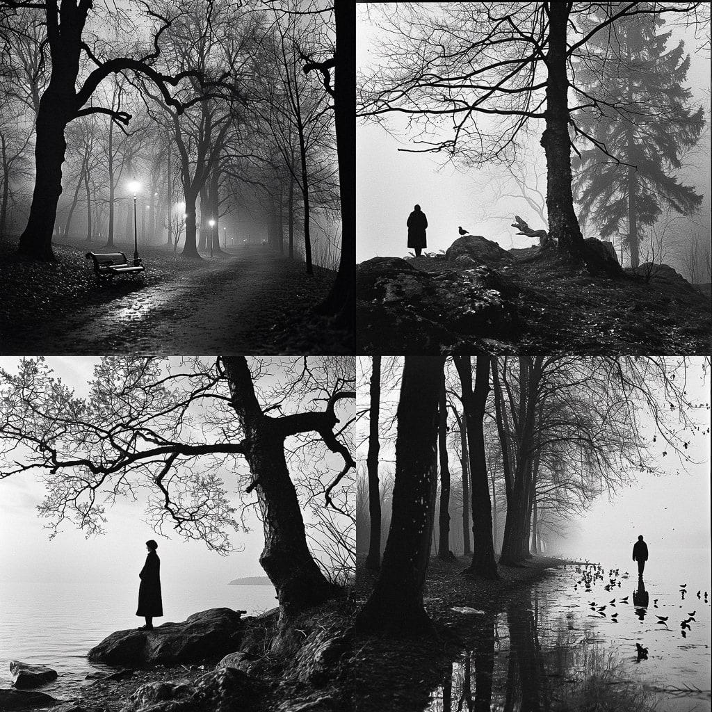 Pentti Sammallahti style, Midjourney V6, render 1 of 4