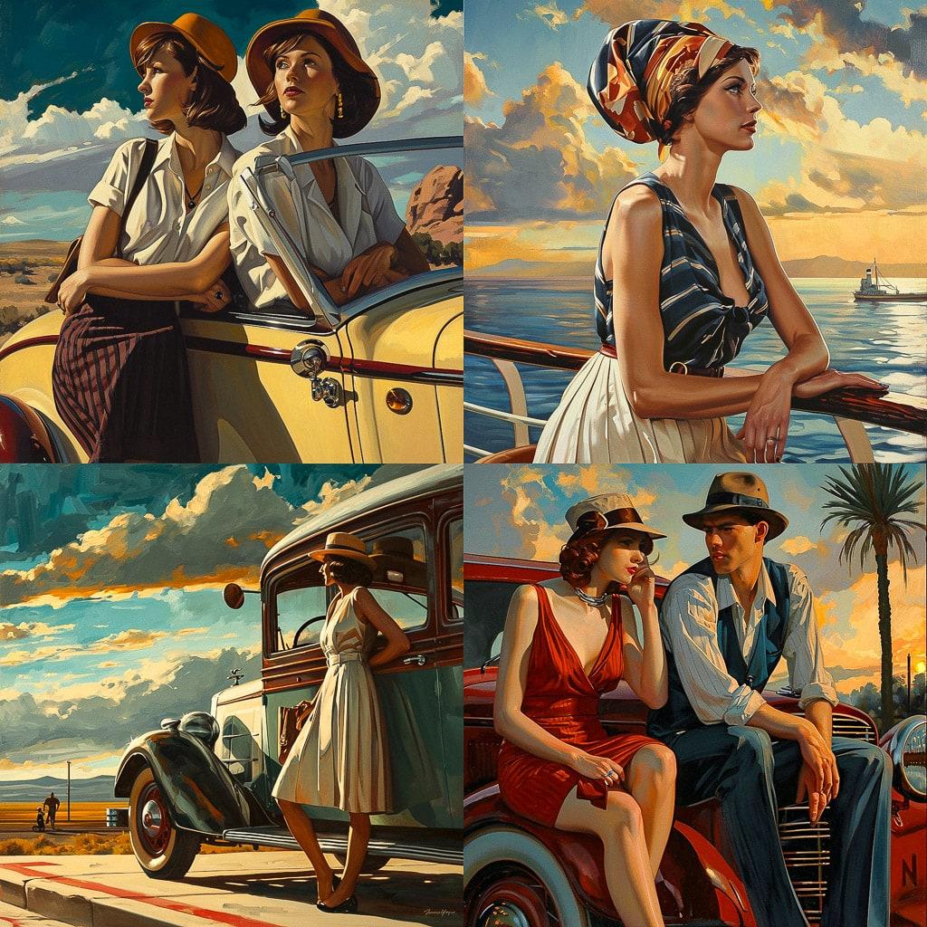 Peregrine Heathcote style, Midjourney V6, render 1 of 4