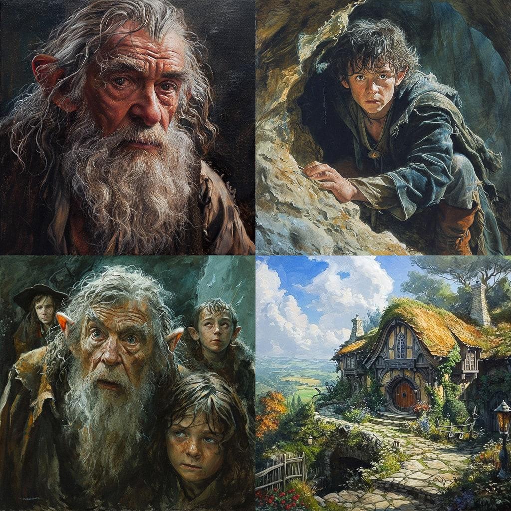 Peter Jackson style, Midjourney V6, render 1 of 4