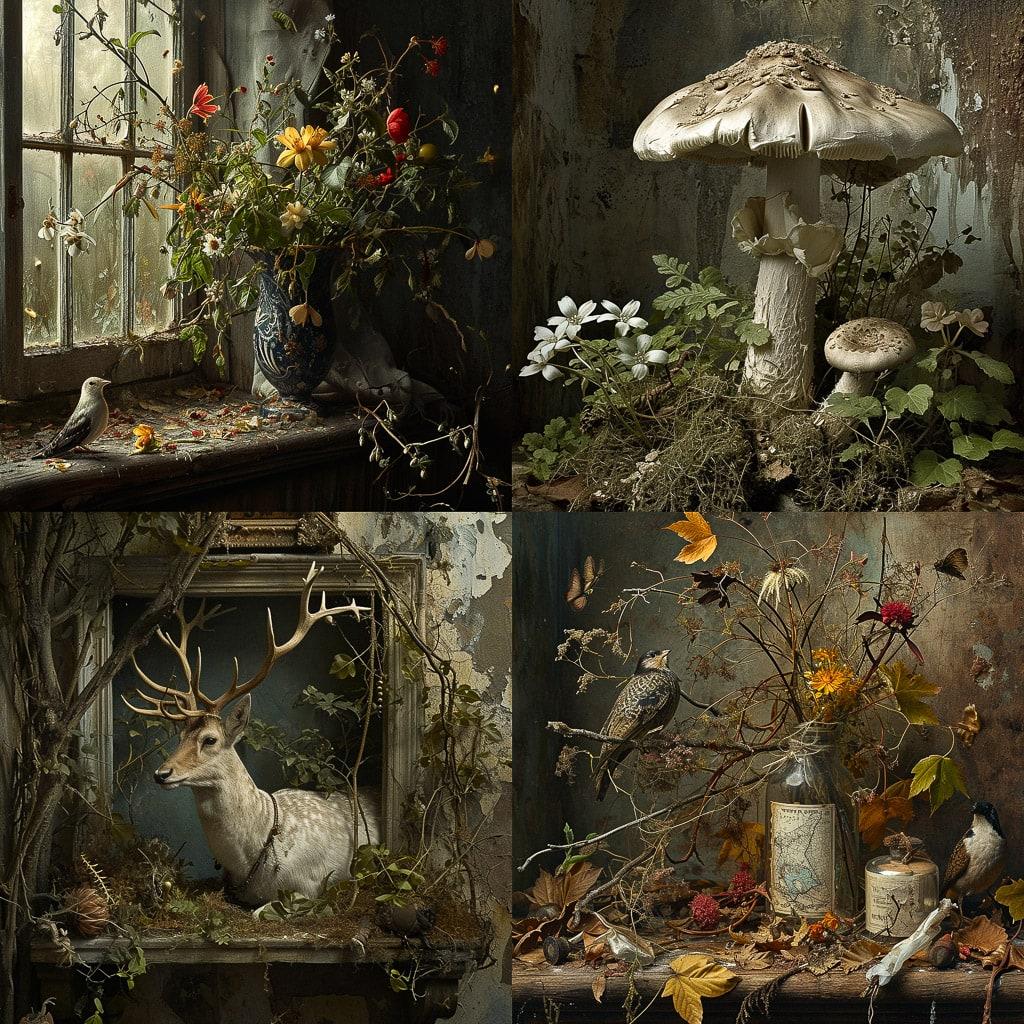 Peter Lippmann style, Midjourney V6, render 1 of 4