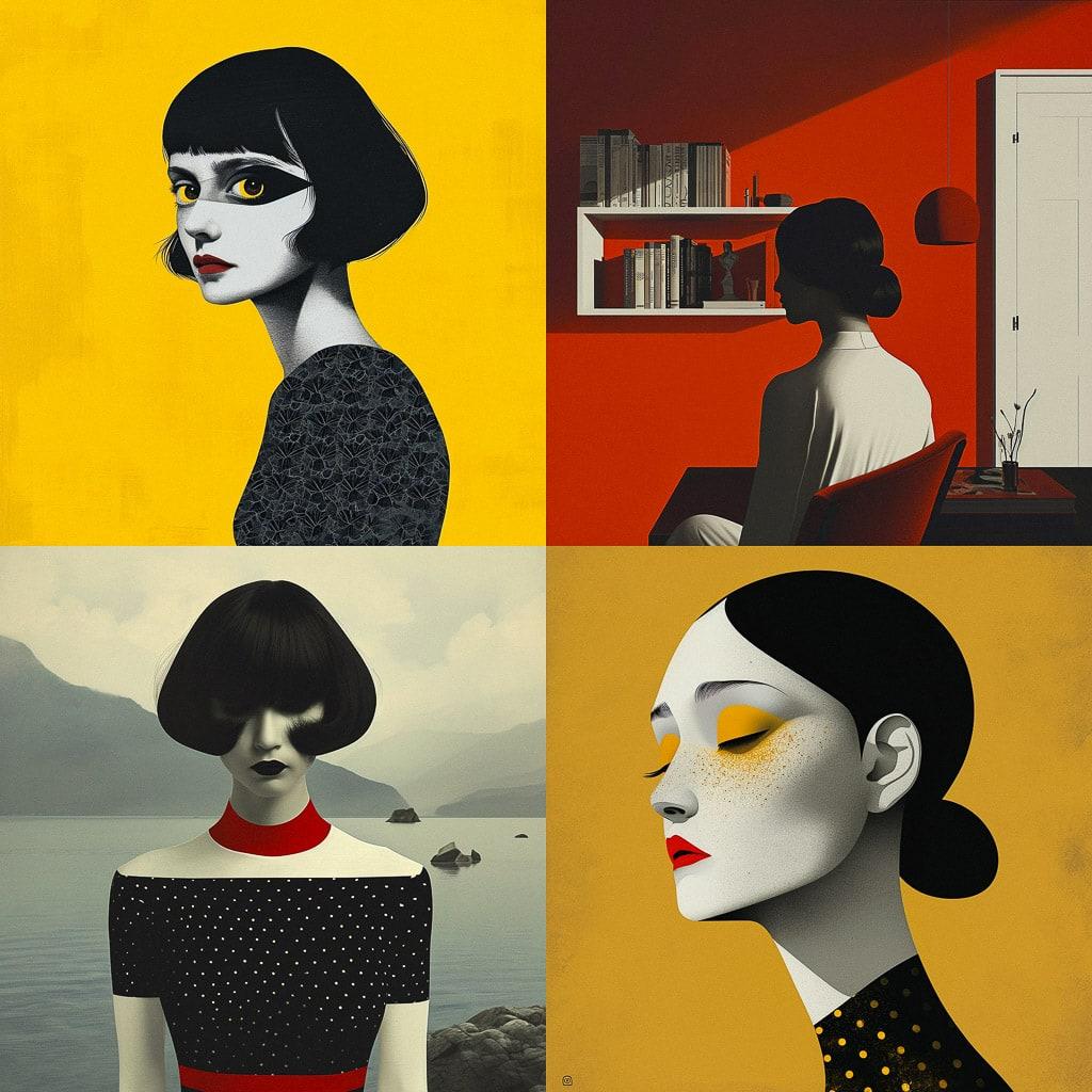 Peter Mendelsund style, Midjourney V6, render 1 of 4