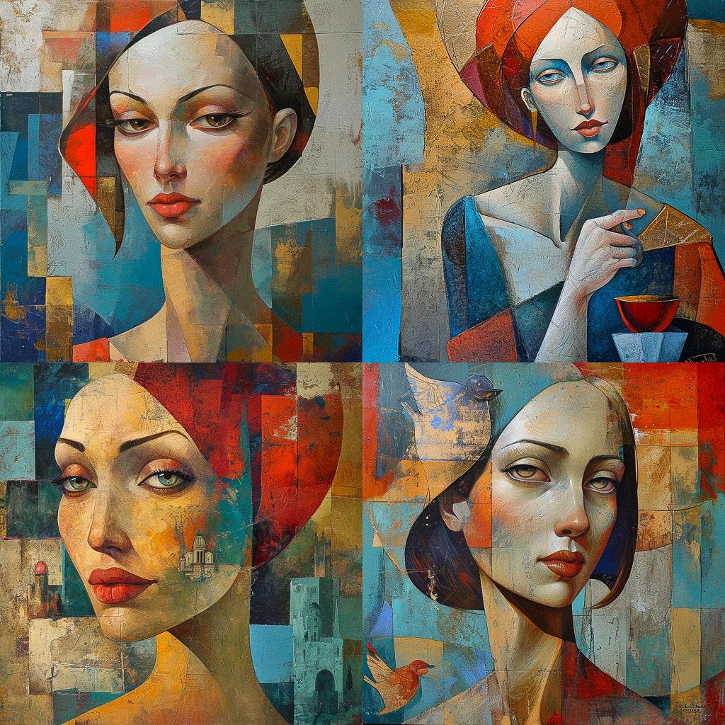 Peter Mitchev style, Midjourney V6, render 1 of 4