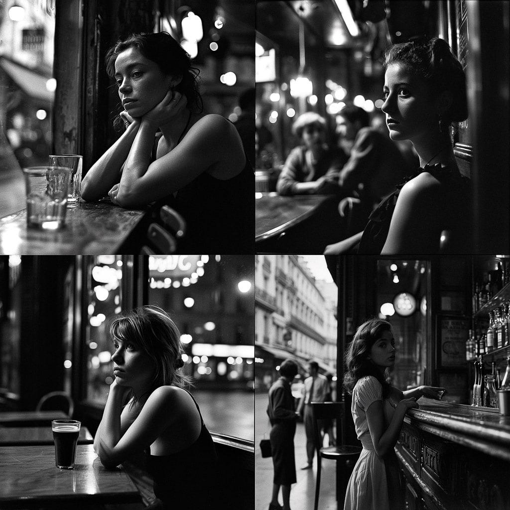 Peter Turnley style, Midjourney V6, render 1 of 4
