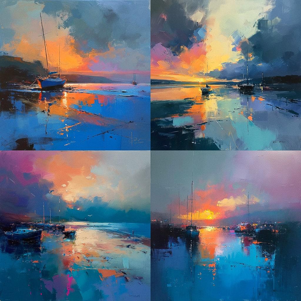 Peter Wileman style, Midjourney V6, render 1 of 4