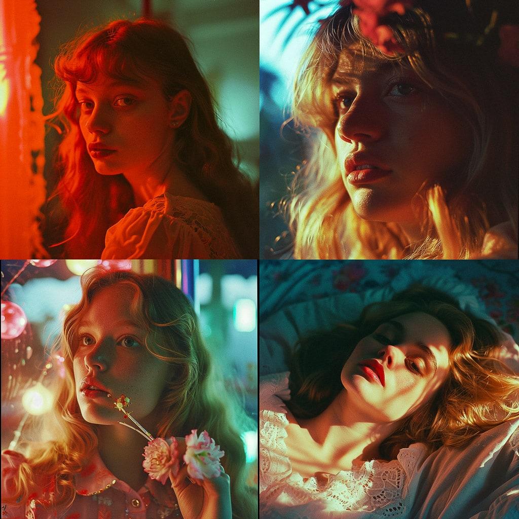 Petra Collins style, Midjourney V6, render 1 of 4