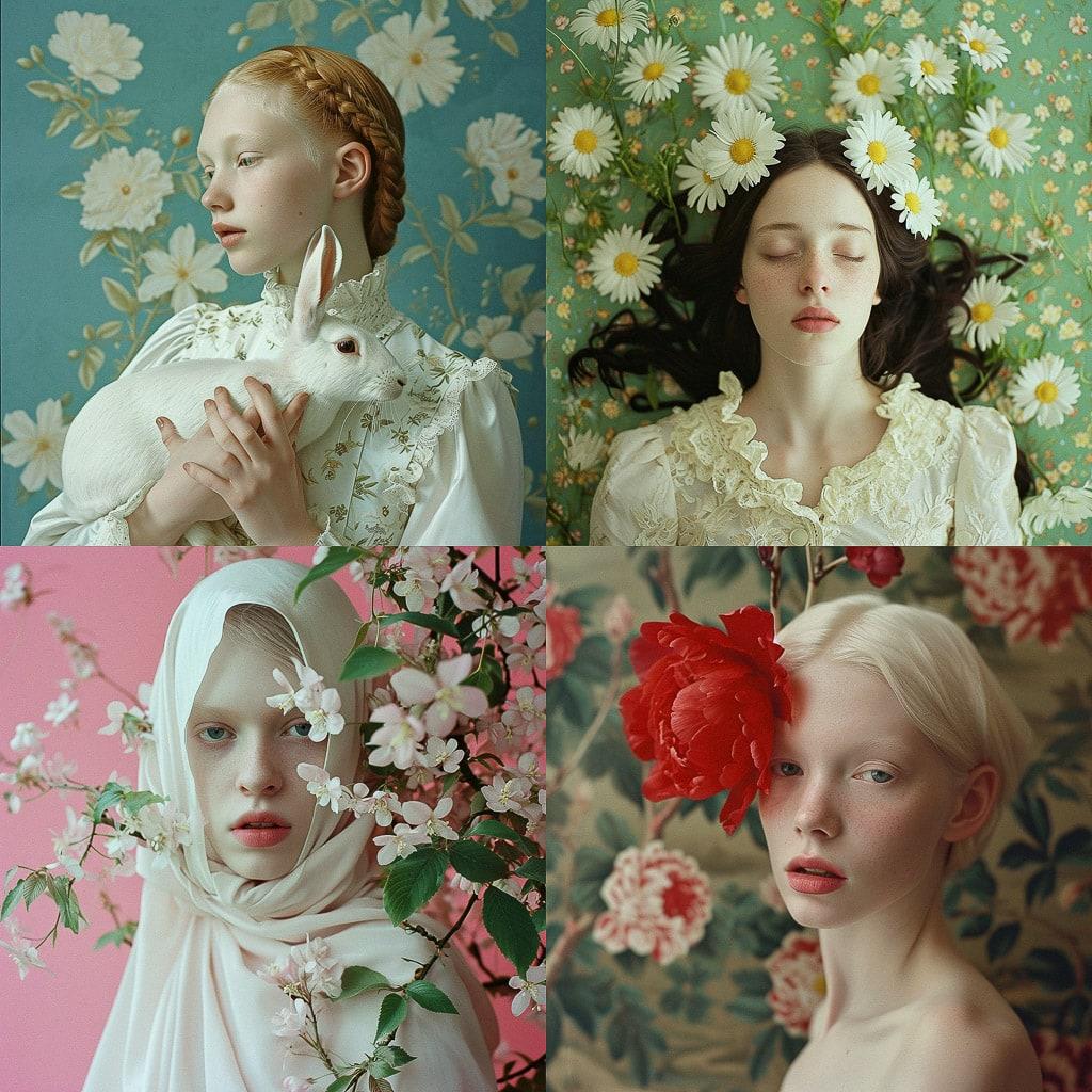 Petrina Hicks style, Midjourney V6, render 1 of 4