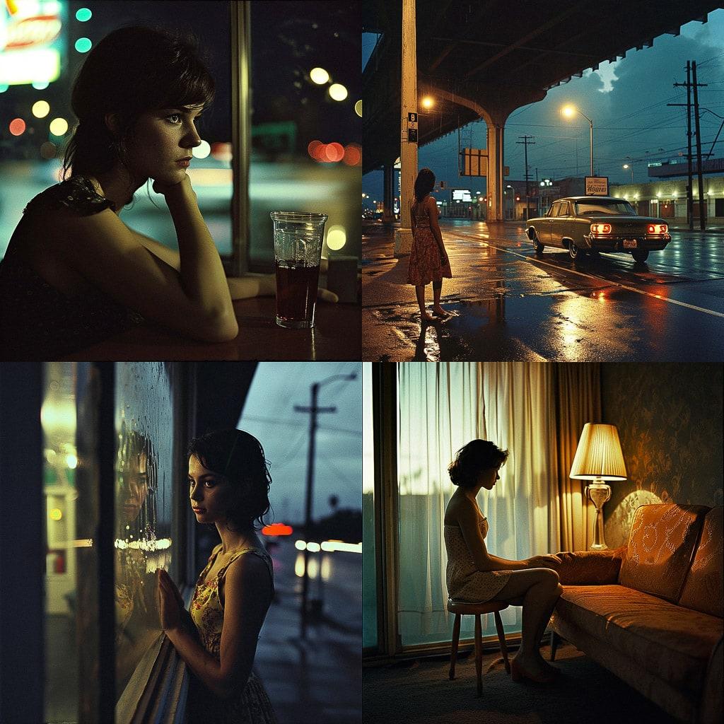 Philip-Lorca diCorcia style, Midjourney V6, render 1 of 4