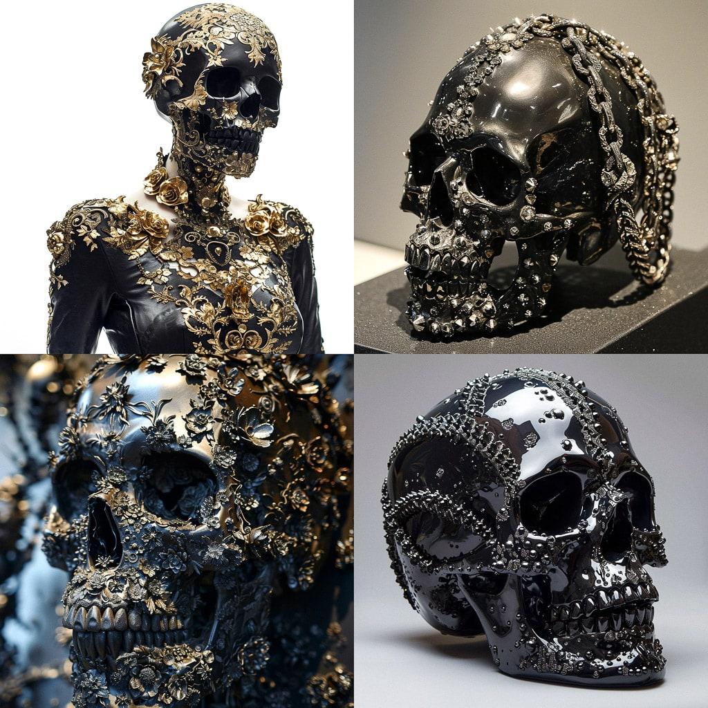 Philipp Plein style, Midjourney V6, render 1 of 4