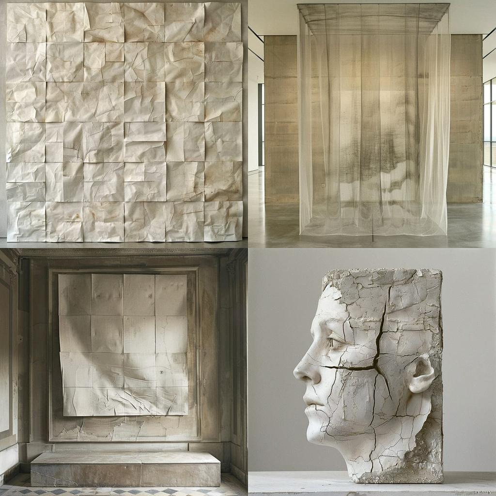 Piero Manzoni style, Midjourney V6, render 1 of 4